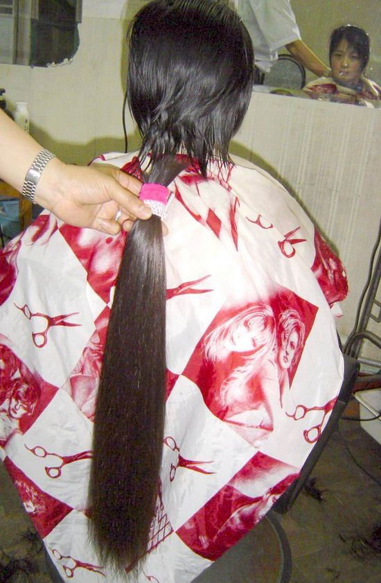ww cut 80cm long hair