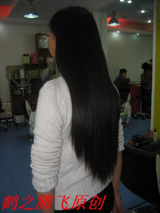 hezhitengfei cut 60cm long hair
