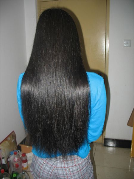 cut 60cm super thick long hair