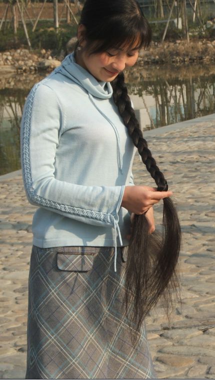 xiaogao cut long hair from Zhejiang province