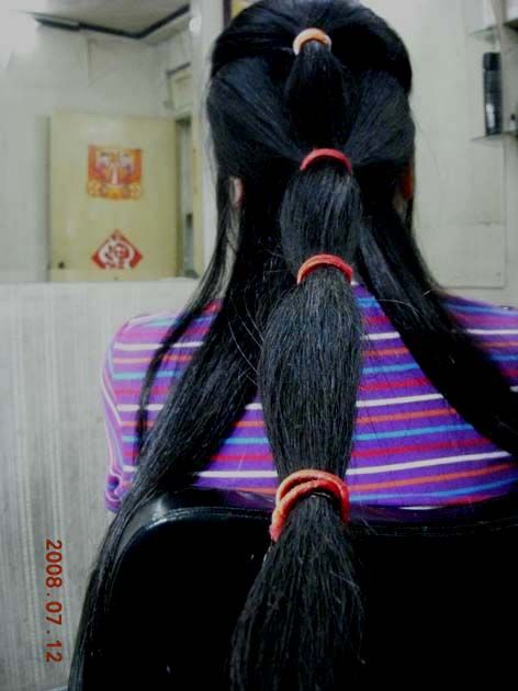 ww cut another 80cm long hair