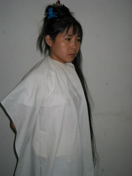 qiaoyu cut long hair