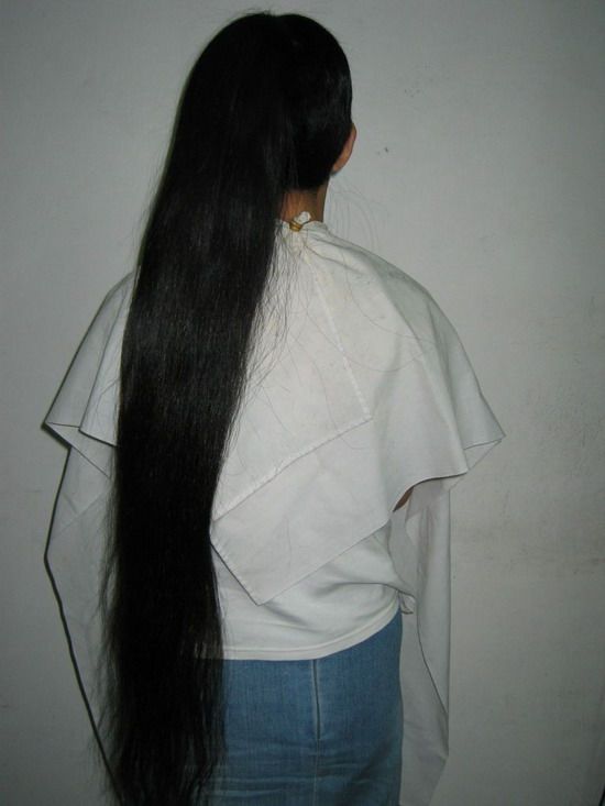 qiaoyu cut long hair