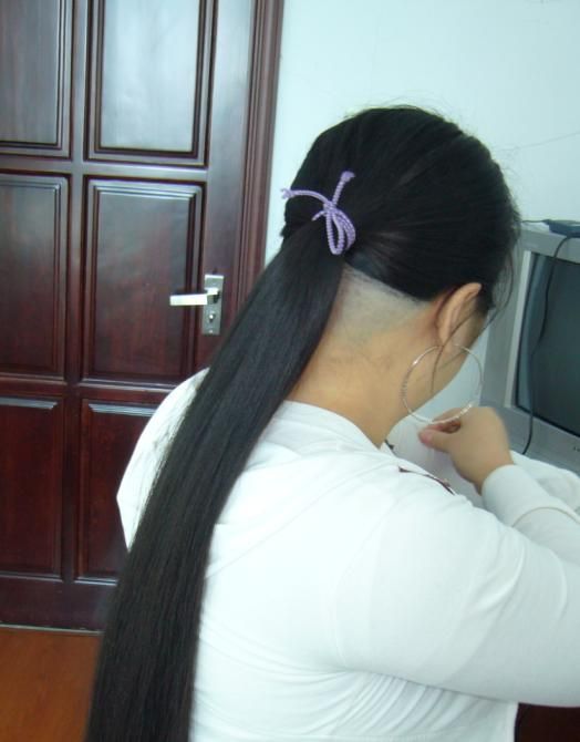 xiakefang cut long hair to bald-NO.44