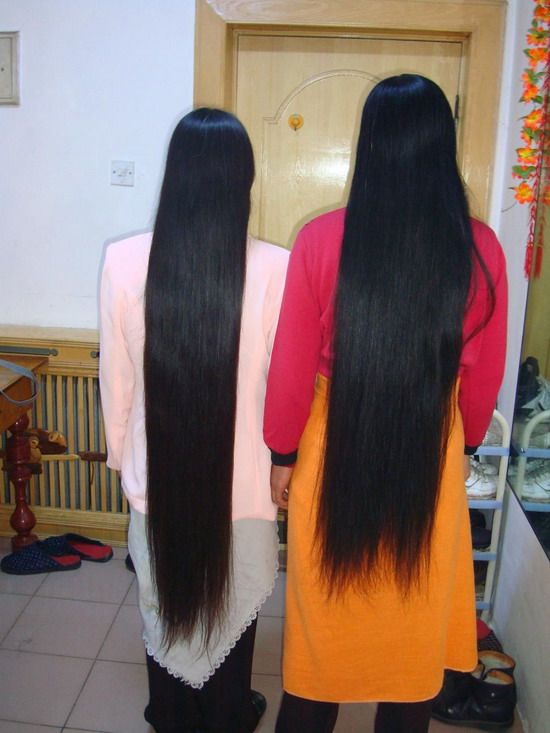 haohaizi cut 2 sisters' long hair