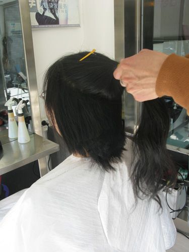 hezhitengfei cut 50cm long hair