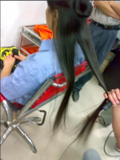 cut 70cm long hair in Shenzhen