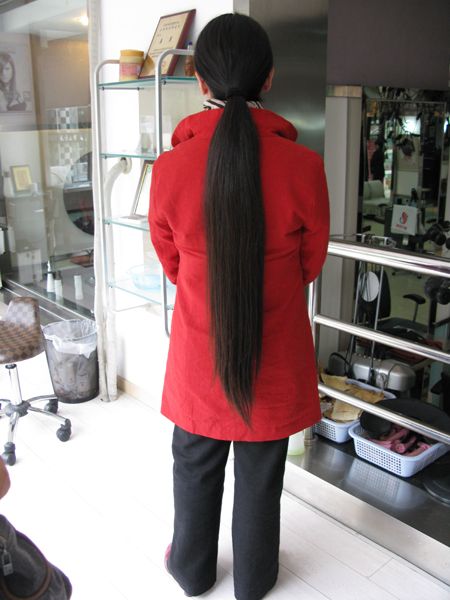 hezhitengfei cut 80cm long hair