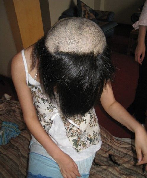 xiakefang cut long hair to bald-NO.68