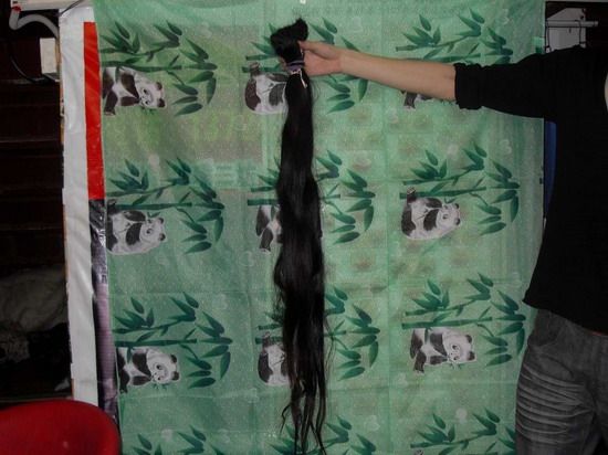 shenzhenmm shaved Nanjing 1.1 meter long hair to bald