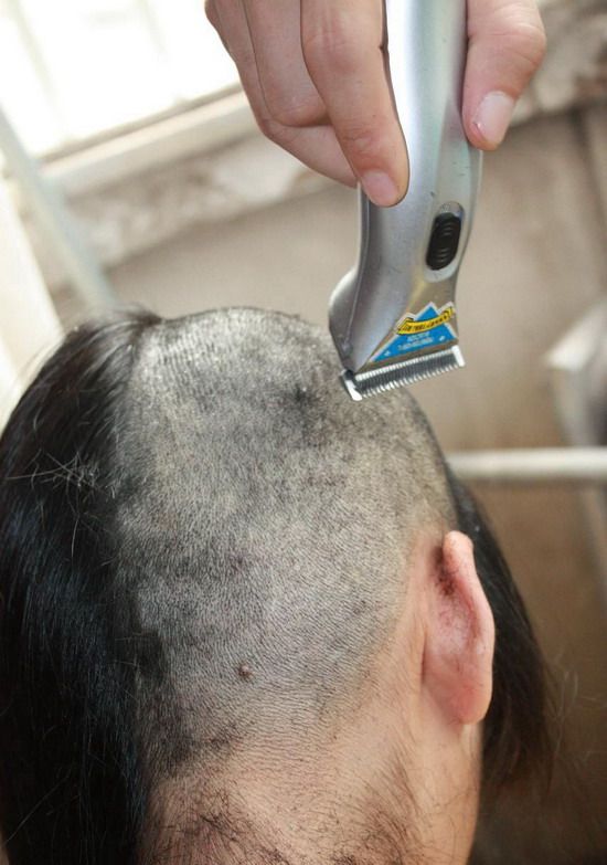 lz1226 cut long hair to bald-NO.50