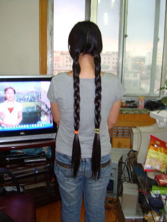 haohaizi cut 80cm long hair