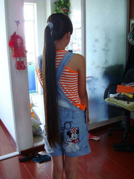 haohaizi cut 80cm long hair