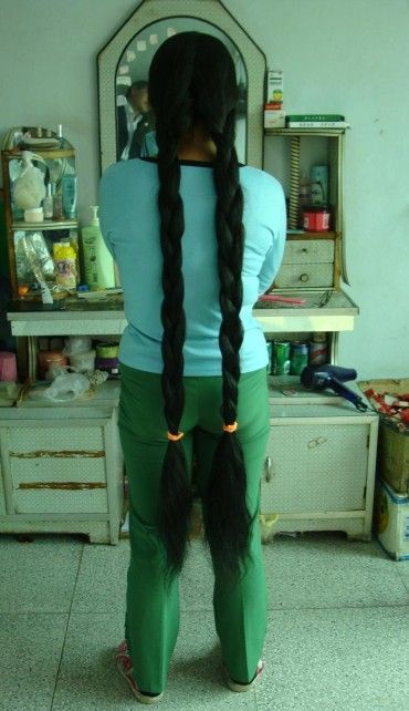 haohaizi cut 1.2 meter long hair