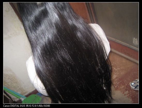 6569371 cut 80cm long hair