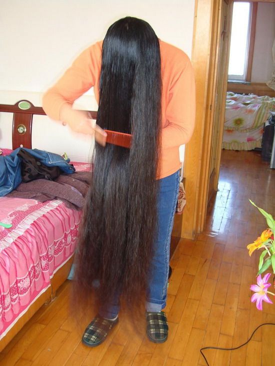 haohaizi cut 1.2 meter long hair