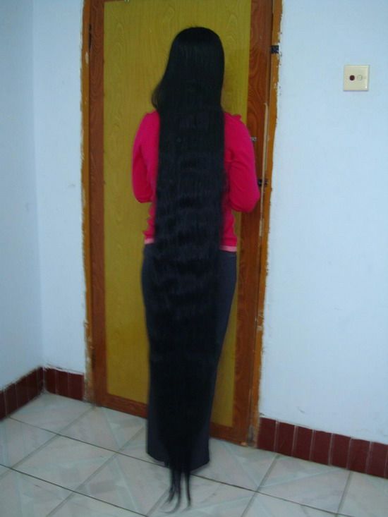 haohaizi cut 1.8 meter long hair