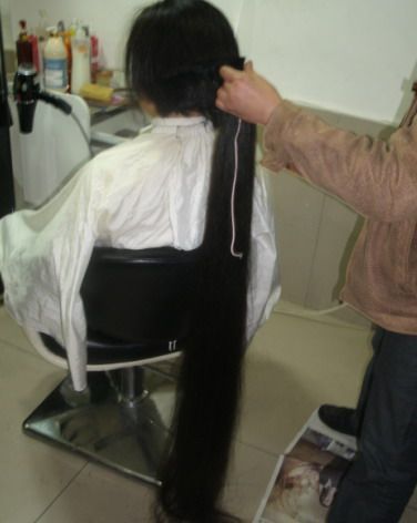 weiwei cut 1.45 meter long hair