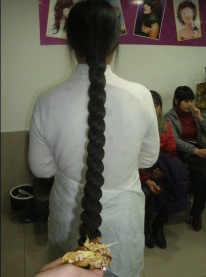 weiwei cut 1.45 meter long hair