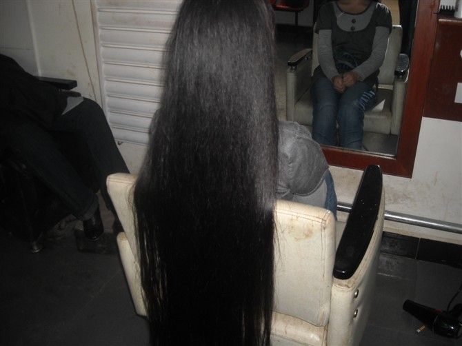 JACP cut 1.27 meter long hair
