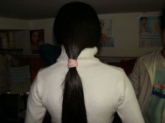 wangjiaxi cut 70cm long hair