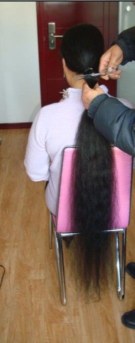 haohaizi cut 1.2 meter long hair