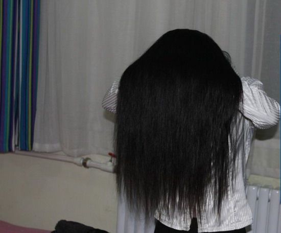 wangjiaxi cut 55cm long hair