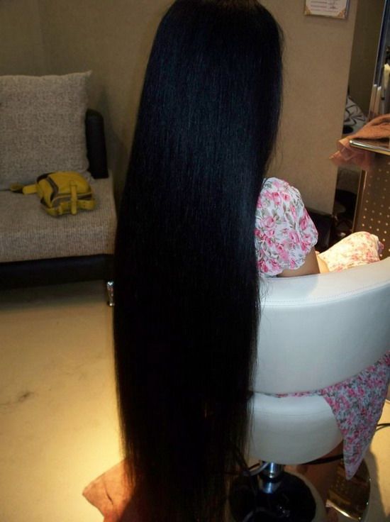 jiangxixiaowang cut 1 meter long hair