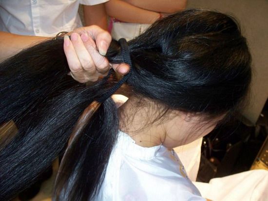 jiangxixiaowang cut 1 meter long hair