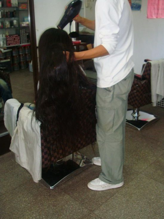 haohaizi cut 1.2 meter long hair