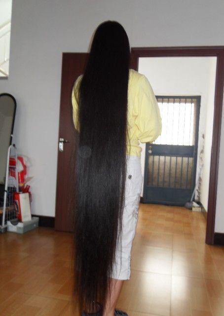 aidebianyuan cut 1.4 meter long hair