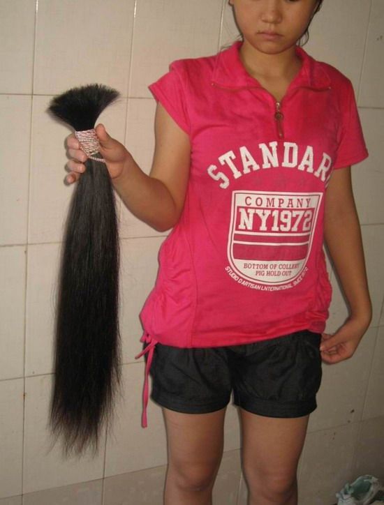 huqing cut 62cm long hair