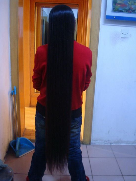 haohaizi cut 1.2 meter long hair