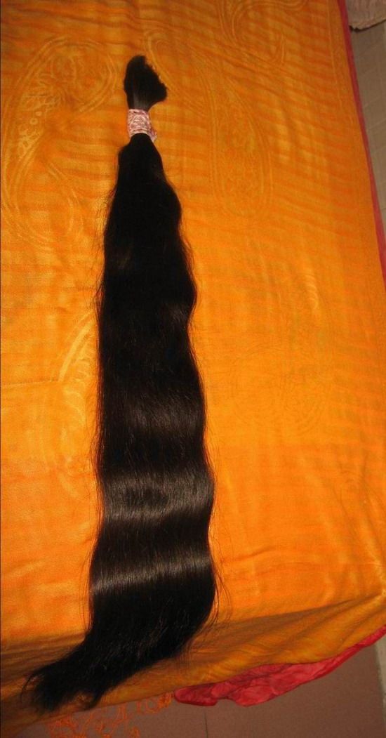 huqing cut 1 meter long hair