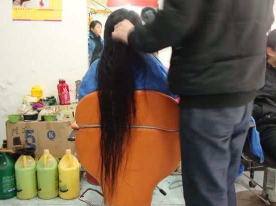 xiaoxiao cut 90cm long hair