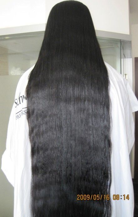 aidebianyuan cut 3 meter long hair to bald