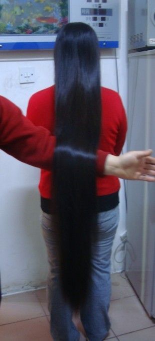 haohaizi cut 1.2 meter long hair