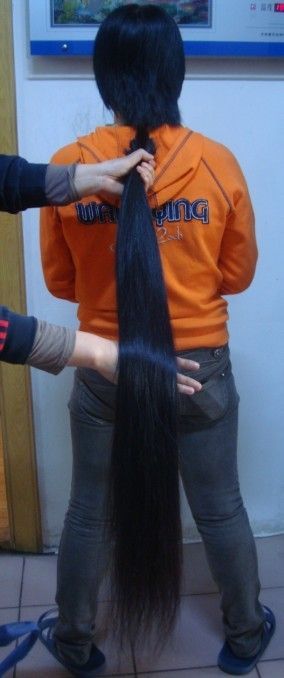 haohaizi cut 1.2 meter long hair