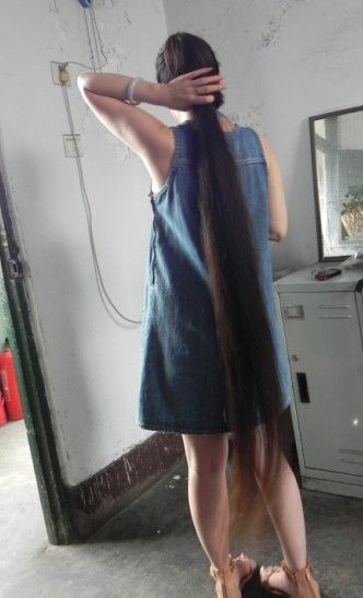 aidebianyuan cut 1.3 meter long hair