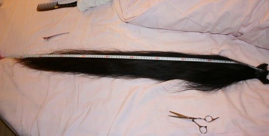 youmenxia cut 1 meter long hair