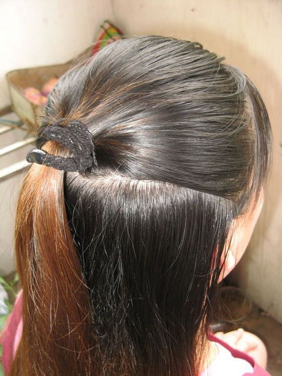 shufa cut colorful long hair