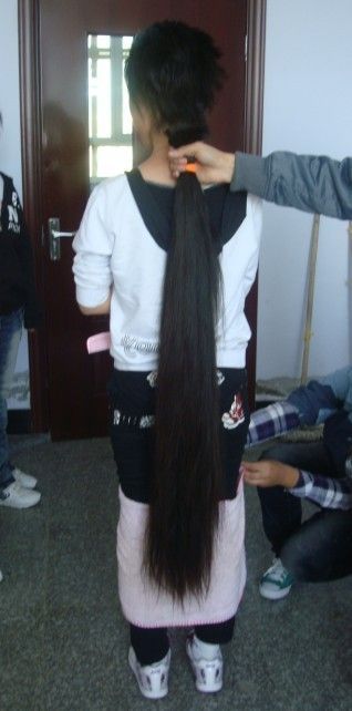 haohaizi cut 1.2 meter long hair