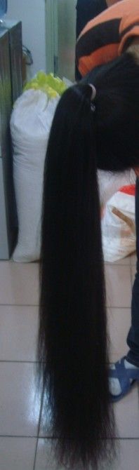 haohaizi cut 1 meter long hair