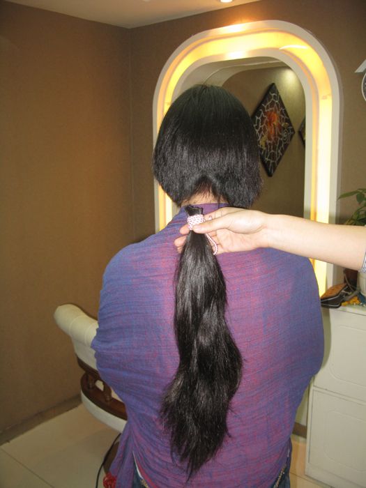 hezhitengfei cut 50cm long hair