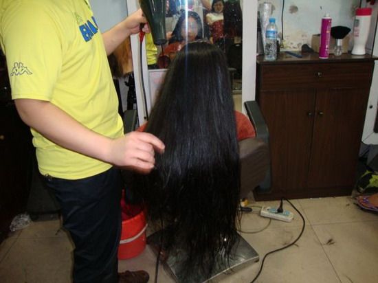 lixiao cut 60cm long hair