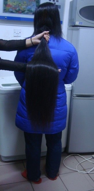 haohaizi cut 1 meter long hair