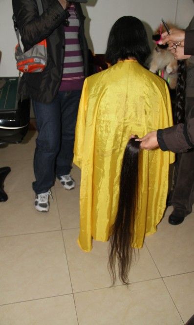 aidebianyuan cut 2.15 meter long hair