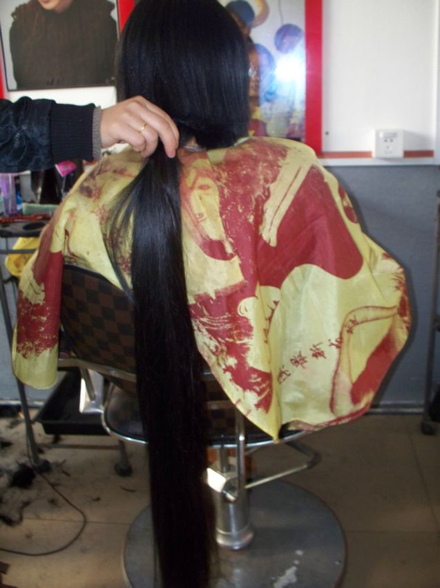 jiangxixiaowang cut 90cm long hair