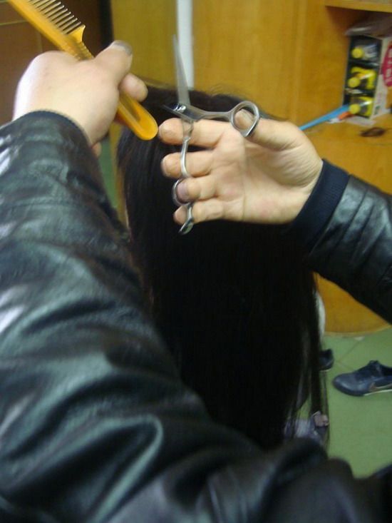 haohaizi cut 1 meter long hair