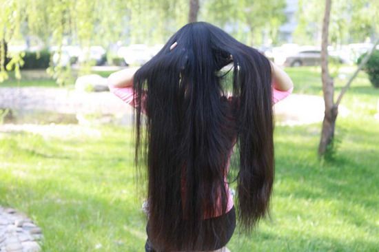 hezhitengfei cut 75cm long hair